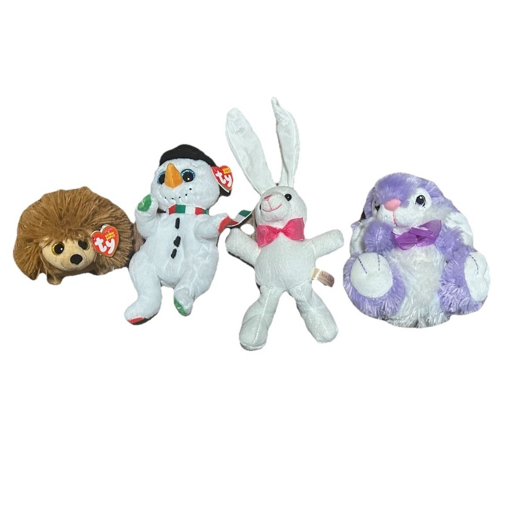 Lot Of Plush Toys "2 Dan Dee & 2 TY"
